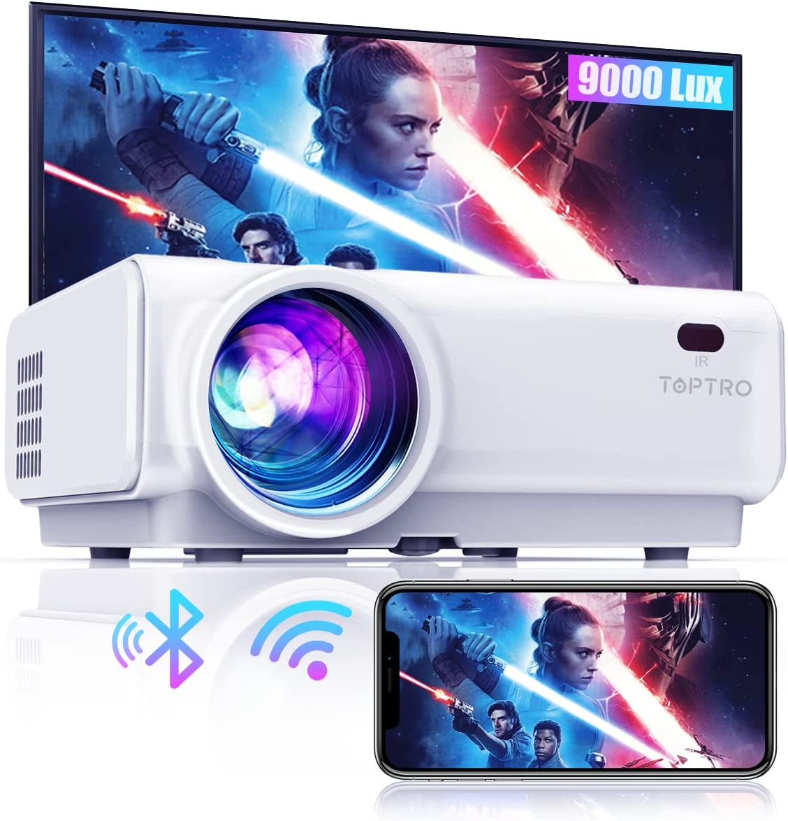 ویدئو پروژکتور خانگی تاپترو TOPTRO مدل TR21 نو